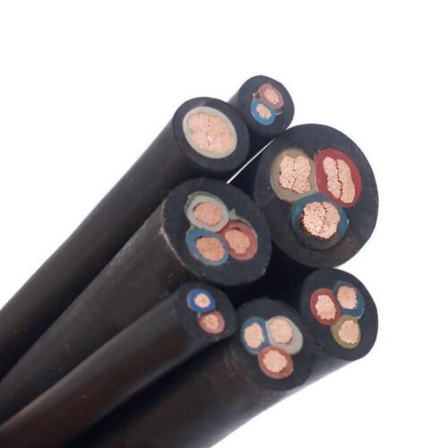 Irradiated rubber sheathed cable, rubber cable